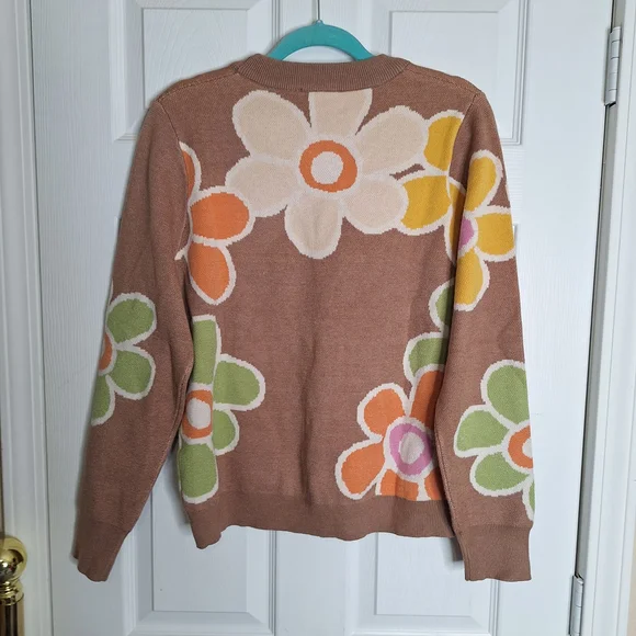 THML Multicolor Floral Sweater Size Large - Picture 5 of 7